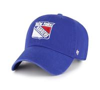 '47 NHL New York Rangers Clean Up Unisex-Baseballkappe, Verstellbar, Hochwertiges Design und Verarbeitung, Badge Logo, Royal Blue