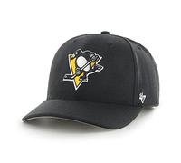 '47 NHL Pittsburgh Penguins Cold Zone MVP DP Unisex-Baseballkappe, Verstellbar, Hochwertiges Design, Penguin Badge Logo, Black