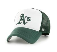 '47 Oakland Athletics White Green MLB Tri Tone Foam Offside Trucker Cap - One-Size