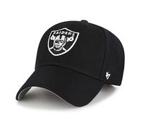 '47 Oakland Raiders Hat NFL Authentic Brand MVP Adjustable Velcroback Black Football Cap Adult One Size Men &; Women 85% Acrylic 15% Wool