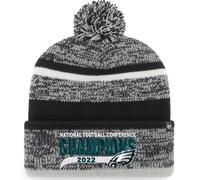 47 Schwarze Strickm tze mit Bommel der Philadelphia Eagles 2022 NFC Champions Northward f r Herren