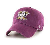 47 Unisex NHL Anaheim Ducks Clean Up Baseballkappe, Plum, One Size