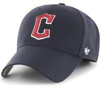 47 Unisex Team Color MVP Structure Hat Baseballkappe, Cleveland Guardians - Marineblau, Einheitsgröße