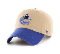 '47 Vancouver Canucks NHL Clean Up Two Tone Khaki Blau Verstellbare Cap One-Size