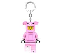 LEGO Piggy Guy LED Schlüsselanhänger - große Minifigur 7,6 cm mit Taschenlampe (KE212H), beweglich, inkl. Batterien - lustiges Geschenk für Kinder und LEGO Fans