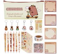 48STK Schreibwaren Capybar Federmäppchen Kawaii Sachen Capybara Mäppchen