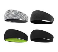 4er-Pack Anti-Schweiß-Stirnband für Herren, Sport-Stirnband, elastisches Stirnband, Mehrfarbig optional, geeignet zum Laufen, Klettern, Wandern, Radfahren