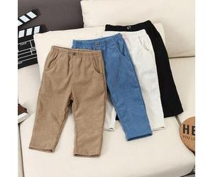 4er Pack Baby Jungen Kleidung Schulanfang Lässig Cordstruktur Einfarbig Gerade Beine Weiche Dicke Hosen Jogginghosen Unterteile Für Urlaub Frühling