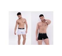 DOCKS 4er Pack Boxershorts Herren Baumwolle Unterhose 2x Weiß + 2x Schwarz Gr. L