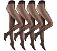 4er Pack camano Basic everyday 20 DEN Feinstrumpfhose Damen 0005 - black 48/50