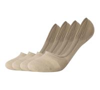 4er Pack camano Comfort Invisible Füßlinge 0018 - sand 35-38