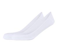 4er Pack camano Comfort Laser-Cut Antirutsch Füßlinge Damen 1000 - white 35-38