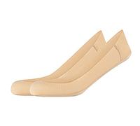 4er Pack camano Comfort Laser-Cut Antirutsch Füßlinge Damen 8200 - natural 35-38