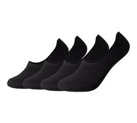 4er Pack camano Comfort Laser-Cut Füßlinge 0005 - black 39-42