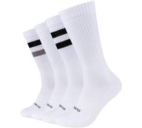 4er Pack camano Comfort Slogan Baumwoll Tennissocken 9999 - black 43-46