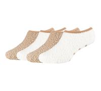 4er Pack camano Cosy Antirutsch Sneakersocken Damen 1901 - taupe 35-38