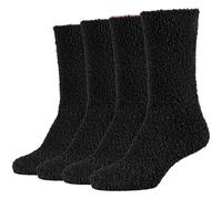 4er Pack camano Cosy Crew Socken Damen 9997 - black mix 35-38