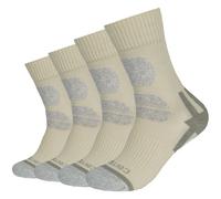 4er Pack camano Cushioned Outdoor Crew Socken 8251 - abbey stone 43-46