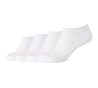 4er Pack camano Fine Invisible Sneakersocken Damen 1000 - white 39-42