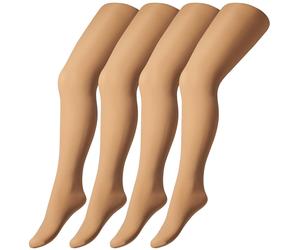 4er Pack camano Fine Strumpfhosen 40 DEN Kinder 0001 - alabaster 146/164