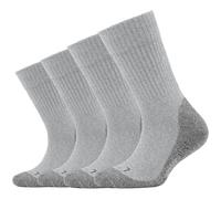 4er Pack camano Pro Tex Crew Socken Kinder 9700 - dark grey melange 35-38