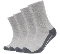 4er Pack camano Pro Tex Diabetiker Ankle Socken 9300 - light grey melange 43-46