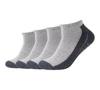 4er Pack camano Pro Tex Funktions-Sneakersocken 0010 - grey melange 43-46