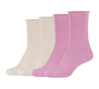4er Pack camano Silky Feeling Lurex Ankle Socken Damen 4131 - lilac chiffon 39-42