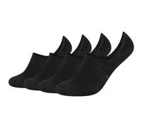 4er Pack camano Soft Bamboo Mesh Füßlinge 9999 - black 39-42