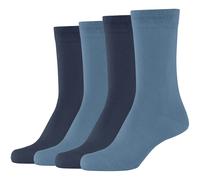 4er Pack camano Soft Baumwoll Crew Socken Damen 5444 - captain's blue 35-38