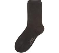 4er Pack camano Soft Baumwoll Crew Socken Damen 9999 - black 35-38