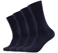 4er Pack camano Soft Baumwolle Crew Socken Herren 0004 - navy 39-42