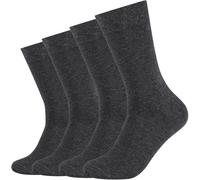 Camano Socken CA-Soft Bio Cotton 4er-Pack Unisex Anthrazit Größe 39-42