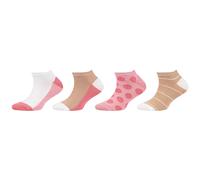 4er Pack camano Soft Baumwolle Sneakersocken Kinder 8177 - cuban sand 27-30