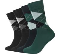 4er Pack camano Soft Classic Argyle Crew Socken Herren 7657 - botanical garden 39-42