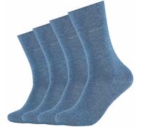 Socken im unifarbenen Design im 4er-Pack 39/42 men Jeansblau Melange