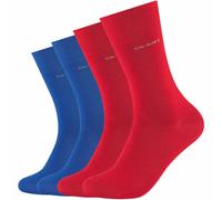 4er Pack camano Soft Crew Socken 0041 - true red 39-42