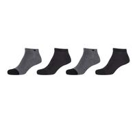 4er Pack camano Soft Hearts Sneakersocken Damen 9999 - black 35-38