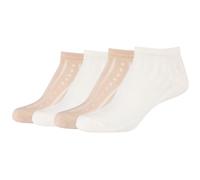 4er Pack camano Soft Originals Bio-Baumwolle Ajour Sneakersocken Damen 1201 - offwhite 35-38