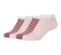 4er Pack camano Soft Originals Bio-Baumwolle Striped Sneakersocken Damen 4146 - almond blossom 35-38