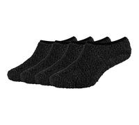 4er Pack camano Sustainable Cosy Antirutsch Sneakersocken Damen 9997 - black mix 39-42