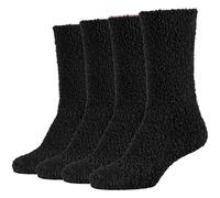 Socken CAMANO "Socken Cosy Kuschelsocken Flauschig Warm Damen Lang" Gr. 39/42, schwarz (black mi) Damen Socken Kuschelsocken (88699256-39) black mi