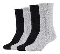 4er Pack camano Sustainable Cosy Crew Socken Damen 9999 - black 35-38