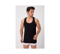 4er Pack Herren Achselhemd Unterhemd Tanktop 100% Baumwolle Weiß & Schwarz