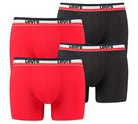 Levis LEVIS MEN SPORTSWEAR LOGO BOXER BRIEF 2P Red / Black (786) 2er Pack M Rot M