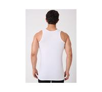 4er Pack Herren Unterhemd Achselhemd Tanktop 100% Baumwolle Weiß
