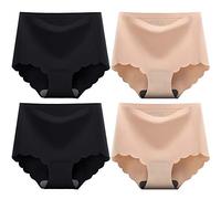 4er-Pack Nahtlose Slips Damen Modal Unterhosen Panties Schlüpfer Mehrpack