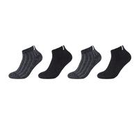 Sneakersocken S.OLIVER "warm & cozy", Herren, Gr. 43-46, schwarz, Materialmix, unifarben, normal, Socken Sneakersocken, mit elastischem Bund (83598858-43) schwarz