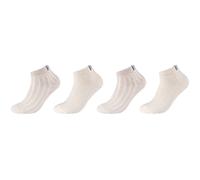 4er Pack s.Oliver Cosy Sustainable Rib Sneakersocken 1202 - offwhite melange 35-38