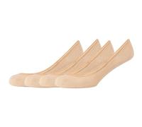 Füßlinge S.OLIVER "Füßlinge 4er Pack" Gr. 39/42, beige (sand) Damen Socken (57131206-39) sand